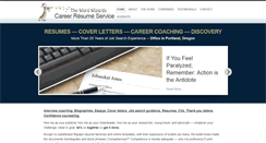 Desktop Screenshot of careerresumeservice.com